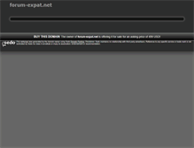 Tablet Screenshot of forum-expat.net